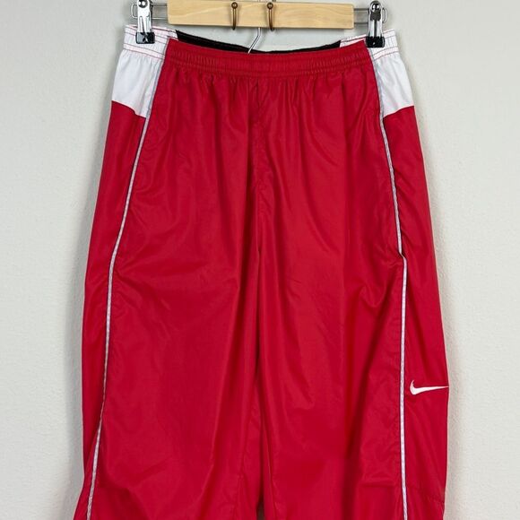 Vintage Nike Y2K Red Nylon Track Pants M - Picture 2 of 9